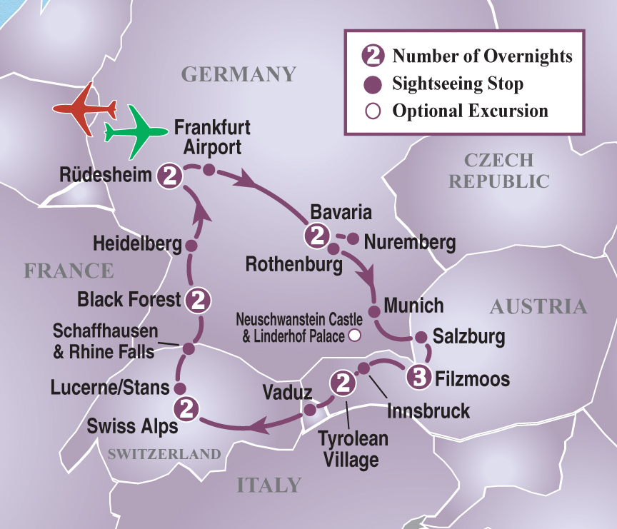austria switzerland germany tours