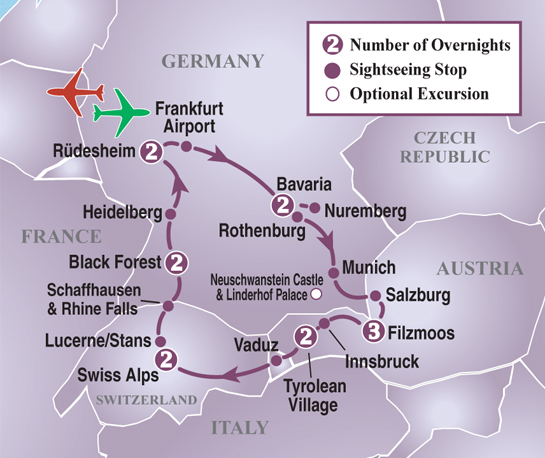 austria switzerland germany tours